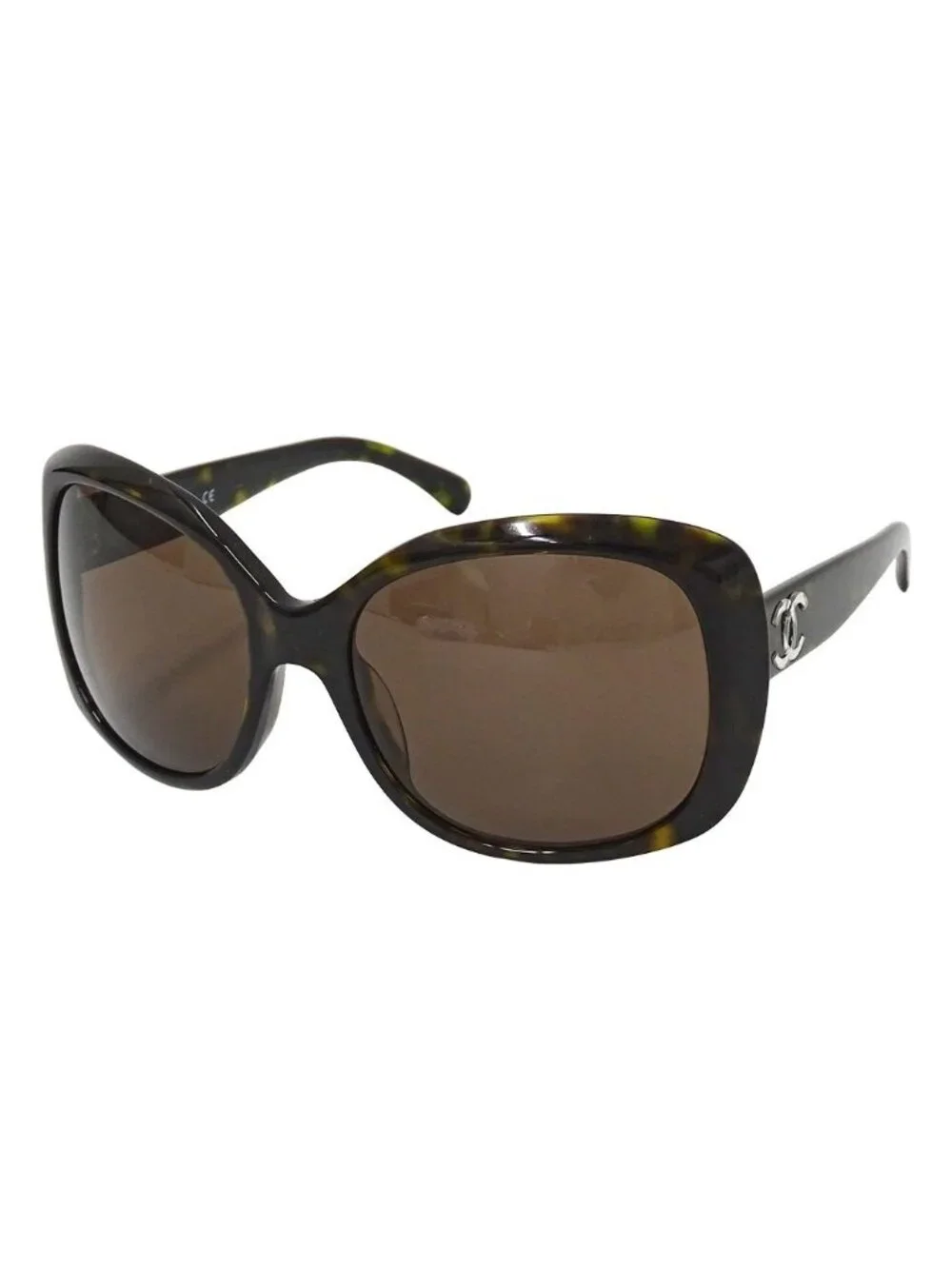 Chanel Sunglasses Brown CC Logo Tortoiseshell Pattern Summer Cool Eyewear